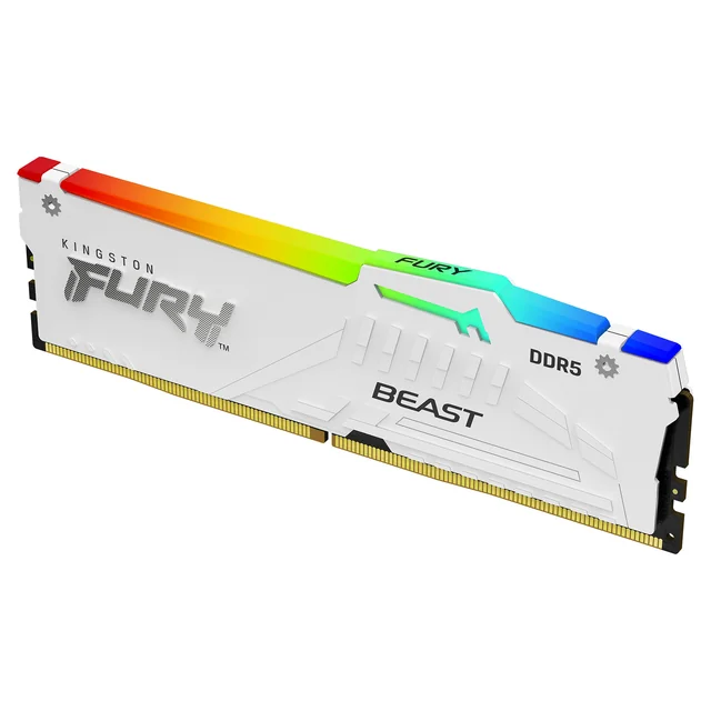 DDR5 32GB PC 6000 CL30 Kingston FURY Beast White RGB EXPO retail
